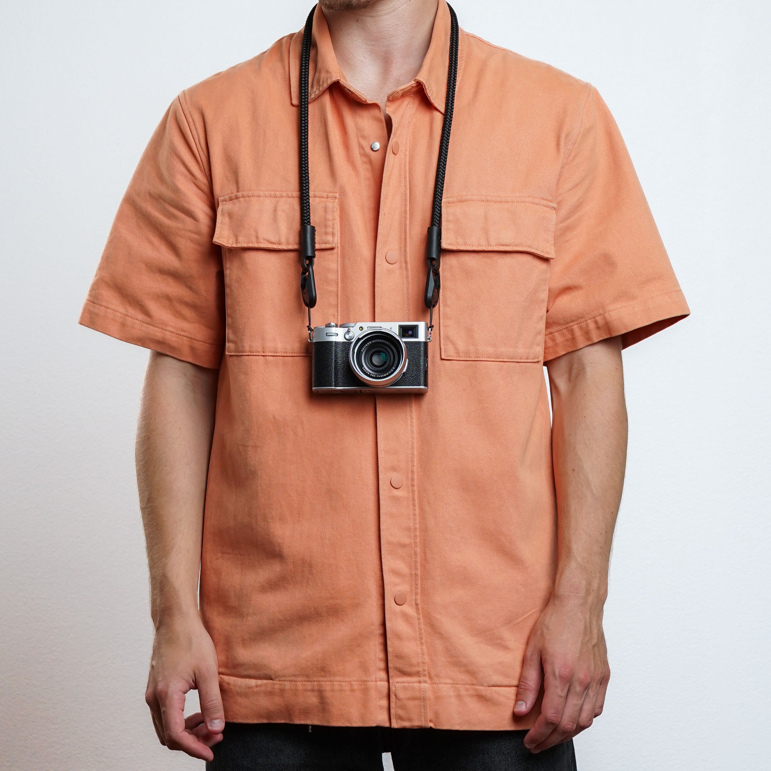 ORANGE Marine Rope and Leather Camera Strap - Made With outlet Peak Design Anchor Links