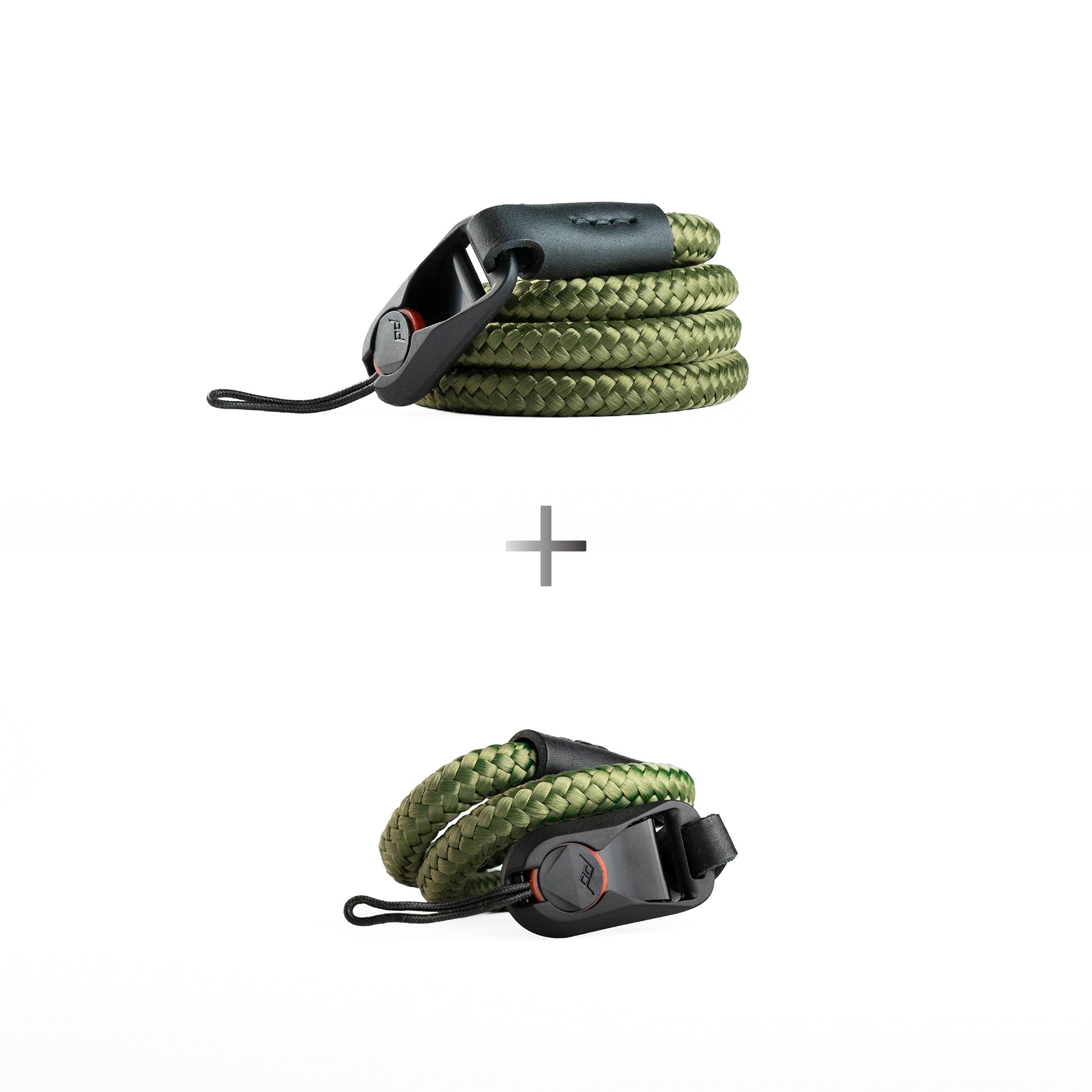 solid rope camera strap with peak design  and solid rope wrist camera strap with peak design as a bundle