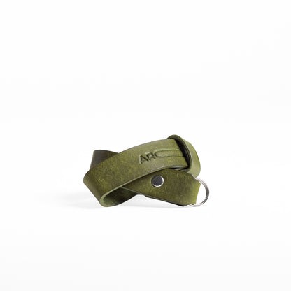 original leather wrist camera strap with a split ring